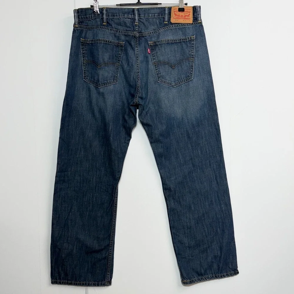 Levis 514 Jeans Mens 38x30‎ Blue Straight Fit Dark Wash Workwear 100% Cotton